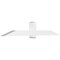 Ekena Millwork Eugene Architectural Grade PVC Gable Bracket, 96"W x 16"H x 6"D x 6"F, 4/12 Pitch GBP096X16X0606EUG00 - alternate 1